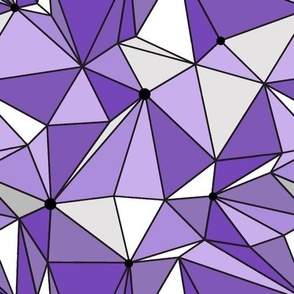 Bigger Scale Purple Galactic Wall Geometric Triangles