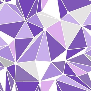 Bigger Scale Purple Galactic Wall Geometric Triangles