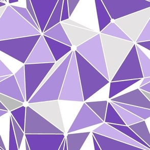 Bigger Scale Purple Galactic Wall Geometric Triangles