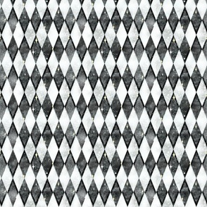Silver Chic Harlequin -- Black and White Silver -- Textured Silver Grey Black White Glitter Harlequin Diamonds -- Black and Gold Harlequin Coordinate -- 12.74in x 10.60in -- 850dpi (18% of Full Scale)