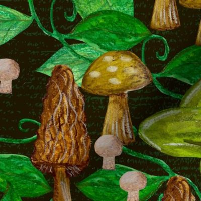 Mushroom Garden and Frogs Medium/Large Scale 