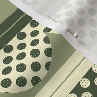 Polka Dotted Scallops in Bayeux Palette Green 2