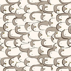 Penguin Huddle {Soft Grey} small-rotated