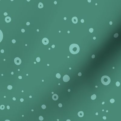 Bluish Green Bubble Circles