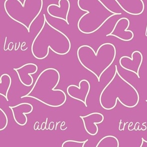 Valentine Hearts Pink