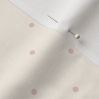 Extra Small_0.1" Pink Polka Dots on White Background