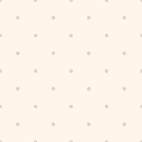 Extra Small_0.1" Pink Polka Dots on White Background