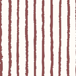 Large_Hand-Drawn Red Stripes on a White Background