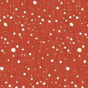 Enchanted Forest Polka Dots - Cayenne