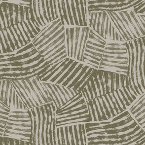 abstract mid century field olive green and buff neutral 