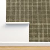 pencil grid gingham_tan and olive
