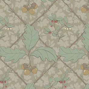 Storybook Forest - Oak and Teaberry | Sage Green