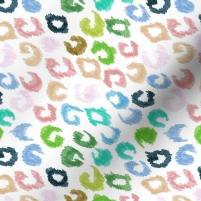 Whimsical cheetah pattern  from Anines Atelier. Use the design for colorful and funny home design and interior
