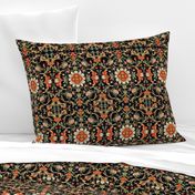 Bold Vibrant Traditional Floral Pattern
