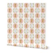 Jane Austen Reading Damask pink white