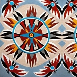 Feather Fan & Hoop Dance Inspired - Indigenous Designer Pattern
