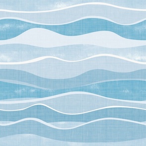 (L) ocean waves - coastal sea  blues