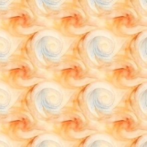 Watercolor Neutral Swirls - small 
