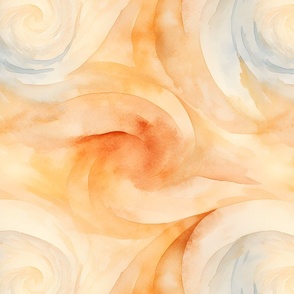 Watercolor Neutral Swirls - large