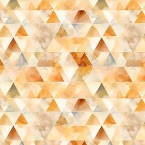 Watercolor Beige Triangles - small 