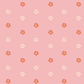 Little Flowers on Pink - Medium Scale