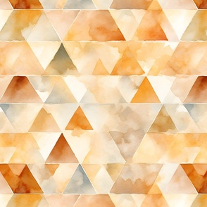 Watercolor Beige Triangles - large