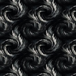 Black, Gray & White Swirls - small