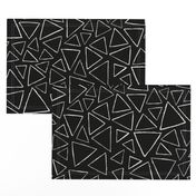 Triangles black background