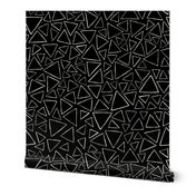 Triangles black background