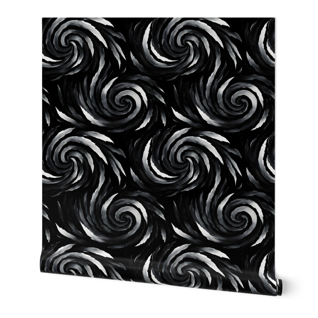 Black & White Swirls - large