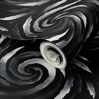 Black & White Swirls - large