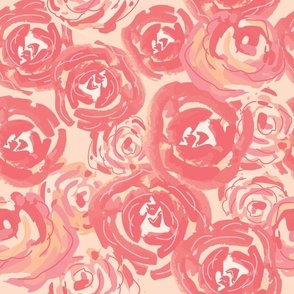 Sweetheart Painted Roses_Valentine_Peach 6