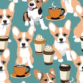 Corgi Coffee Cups Latte Cappuccino Pembroke Welsh Corgi Dogs