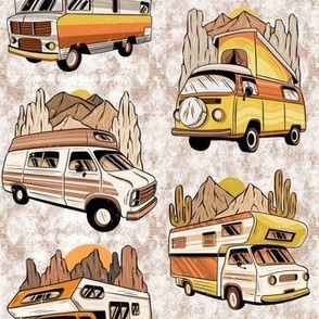 Bigger Retro Old School Camper Vans 