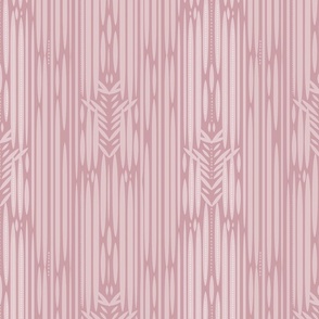 Tribal lines on dull pink 