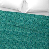 Inky Leaves | Small | Teal