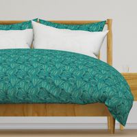 Inky Leaves | Small | Teal