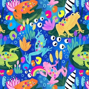 Bright Frogs Large