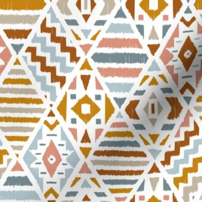 Ethnic Tribal Argyle Colorful Pattern