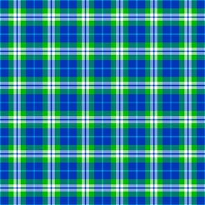 Bar Harbor Picnic Table Plaid in Blue and Green