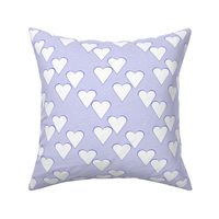 Cobalt on White Hearts Ditsy