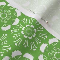 Multi Radial Floral_green