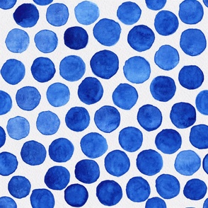 Watercolors Bubbles - Blue