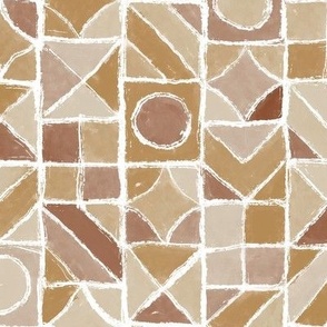 Earthy Sketchiness_Patchwork_Warm Earth