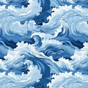 Waves, Large, Sea Spray