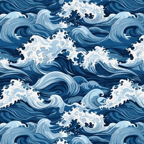 Waves, Large, Sea Spray