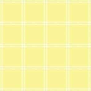 FS Creamy Yellow and White Plaid Check
