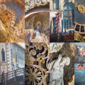 [L] Venetian Postcards - Art and Architecture in Venice, Italy - Abstract Original Photography - Full Color