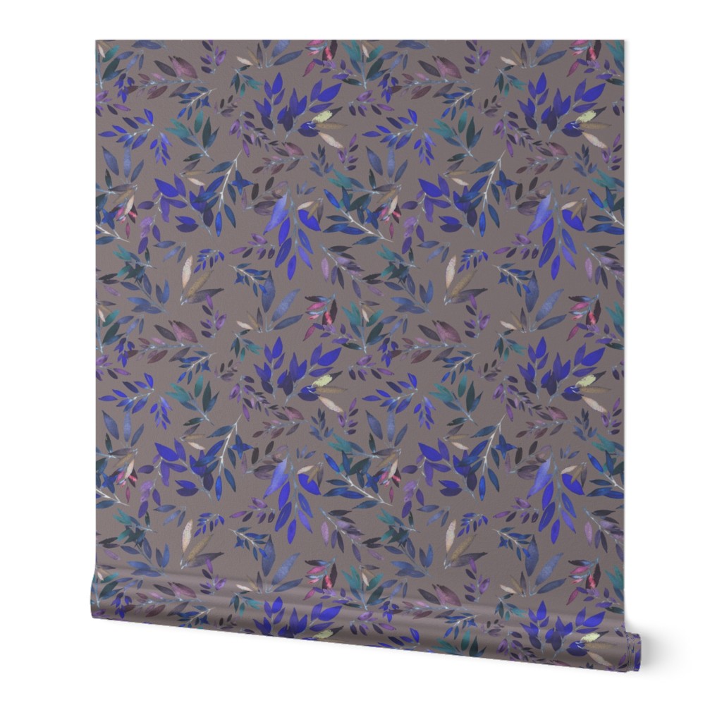 Cold leaves (blue in grey)