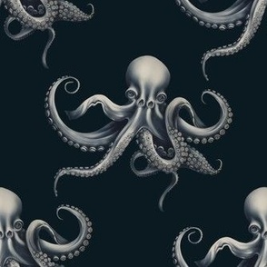 octopus dark blue